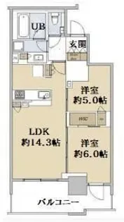 品川イーストシティタワー【10階】の間取り