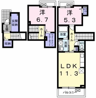 ウィステリア西砂Iの間取り