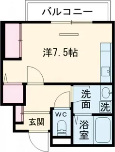 1Kの間取り画像