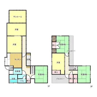 福島県白河市白井掛【一戸建】の間取り