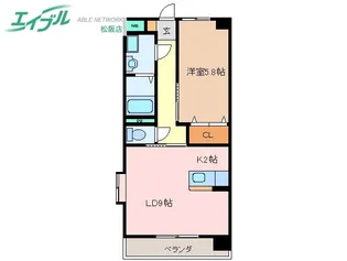 シャンティーク【8階】の間取り