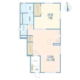 ディアコートIV【1階】の間取り
