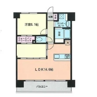 パルテール習志野【2階】の間取り