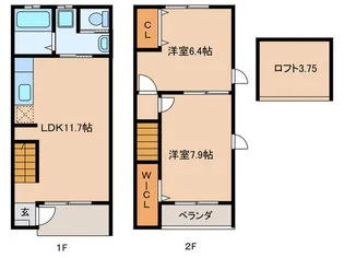 愛知県岡崎市門前町【一戸建】の間取り