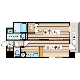 レジディア仙台原ノ町【7階】の間取り