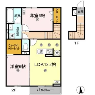 セジュール・ポート C【2階】の間取り