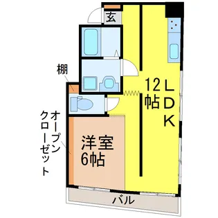 緑コーポラス【3階】の間取り
