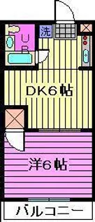 ウィリアムヒルズ新都心【2階】の間取り