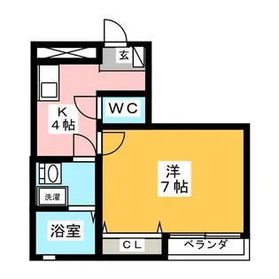オレンジハイツ【2階】の間取り
