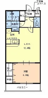 フジパレス藤が尾【1階】の間取り