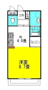 シティコートII(マンスリーマンション【2階】の間取り