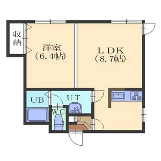 ノースコート深堀II【4階】の間取り