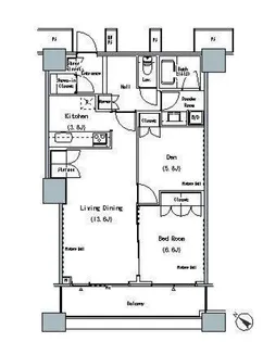 THE TOKYO TOWERS MIDTOWER【24階】の間取り