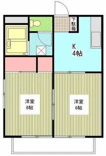 セジュール松葉【1階】の間取り