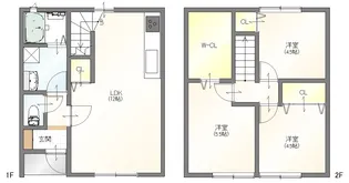 Space広川 A棟の間取り