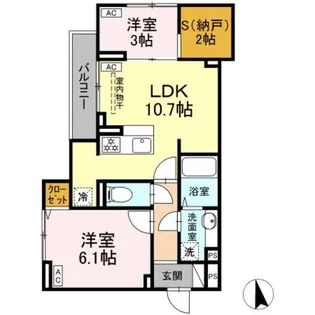 グラナーデ滝野川【1階】の間取り