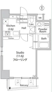 グレイスコート西麻布I【2階】の間取り