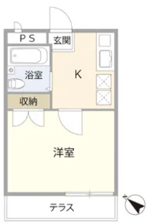 ロックフィールド末広【1階】の間取り