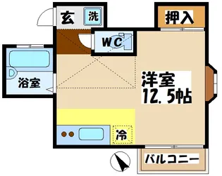 コーポ静【2階】の間取り