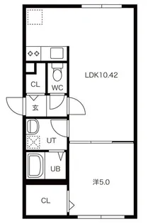 パトリア大曲【2階】の間取り