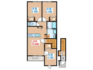 ベラヴィータ【2階】の間取り