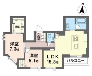 カーサレジオ【2階】の間取り