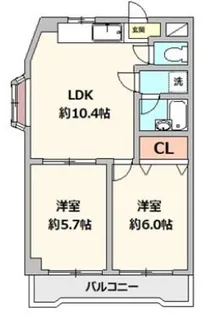 プラザ・ドゥ・モトヤ【1階】の間取り