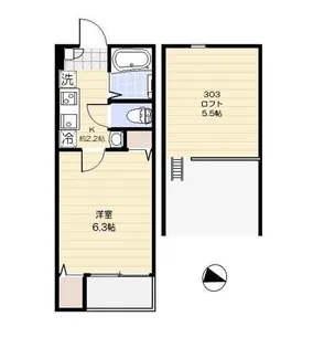 ノルデスタ小竹【3階】の間取り