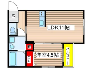 仮)le bois mizuho【1階】の間取り