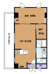 プロミネンス14ビル【2階】の間取り