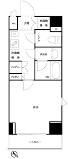 東京都港区芝4【マンション】の間取り