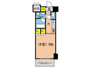 プラネソシエ神戸元町【6階】の間取り