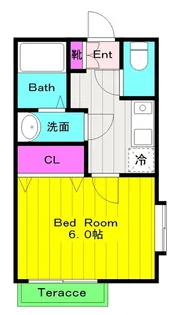 DSコート・21栗谷【1階】の間取り