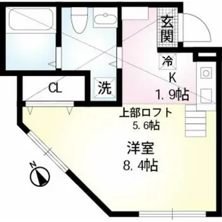 東京都北区中十条1【アパート】の間取り