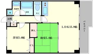 プロヴァンス【5階】の間取り