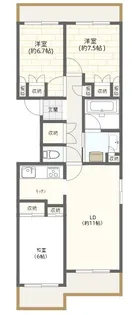 センターパーク稲毛海岸A棟【2階】の間取り