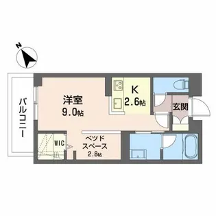 クリソベリル【2階】の間取り