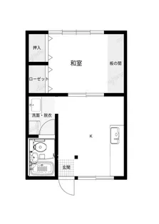 コーポめぐみ【2階】の間取り