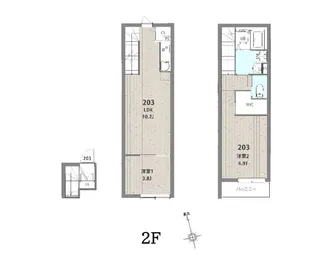 ミハス中野新井薬師IIの間取り