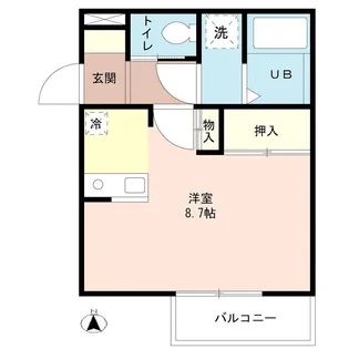 クラヴィーア【1階】の間取り