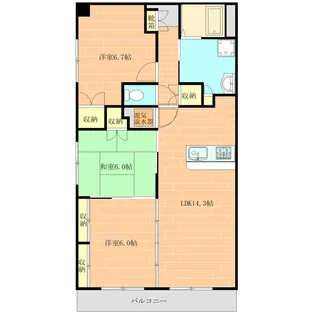 HAO南高江【2階】の間取り