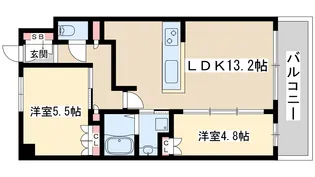 アーバンパーク淡路【4階】の間取り