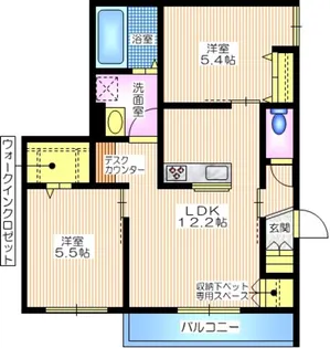 サンライト南太田【2階】の間取り