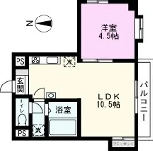 メゾンしの【3階】の間取り