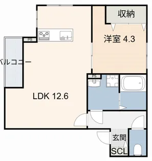 Success One【1階】の間取り