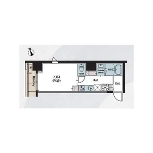ラグゼナ平和島【4階】の間取り