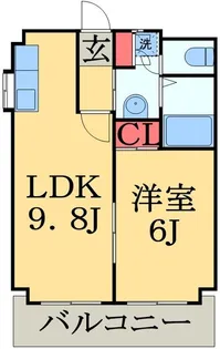 ファーレ秋元【3階】の間取り