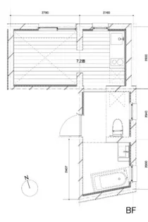 ときわ台のアパートメント【1階】の間取り