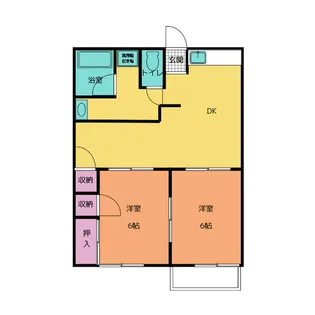 コーポ後藤 B【2階】の間取り