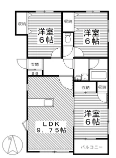 福島ハイツA2【1階】の間取り
